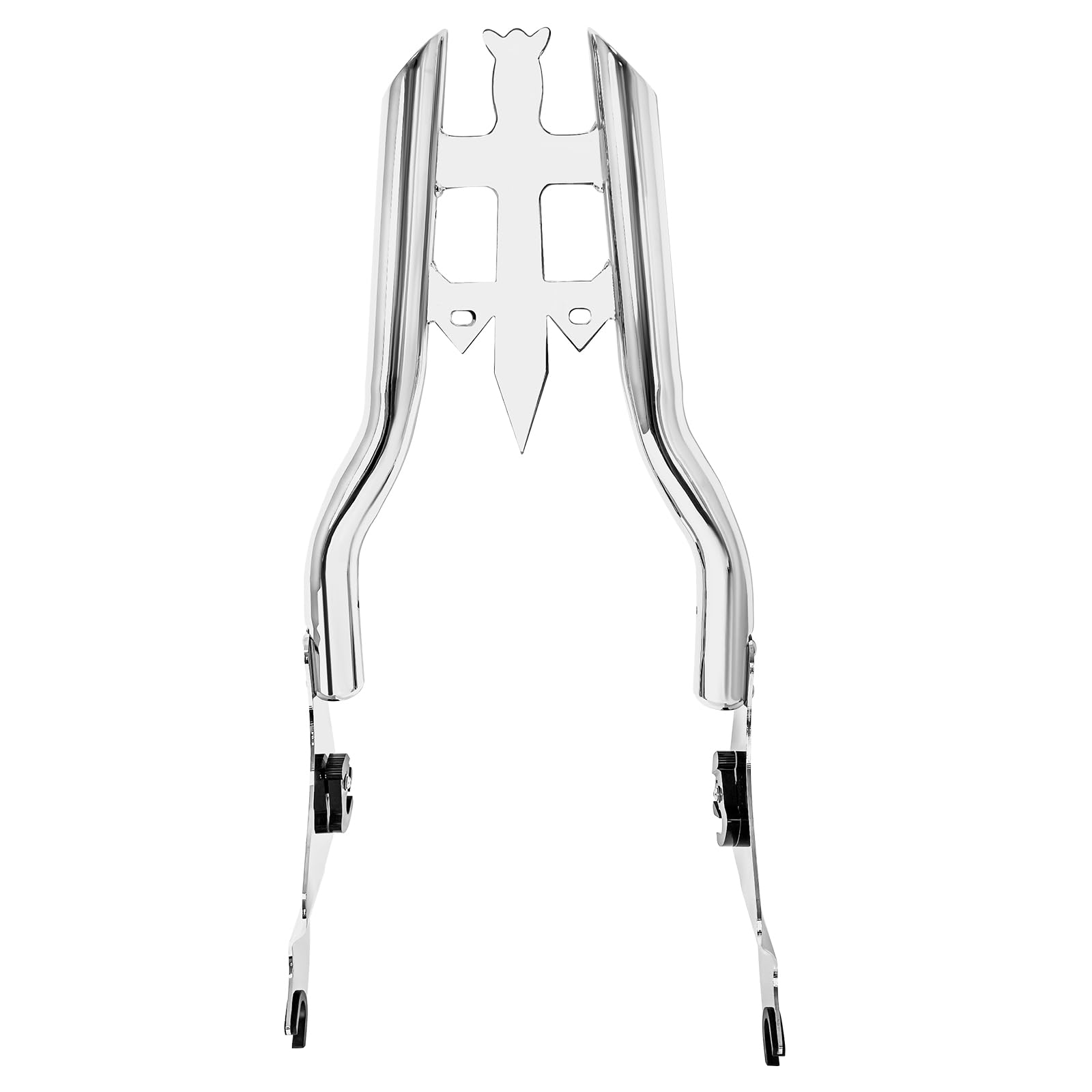 Harley Backrest Pad Touring 2009-2025 Chrome 26 Backrest Pad For Harley Touring 2009-2025 - Chrome, Fits Road King, Street Glide, Electra Glide Sissy Bar - View #5