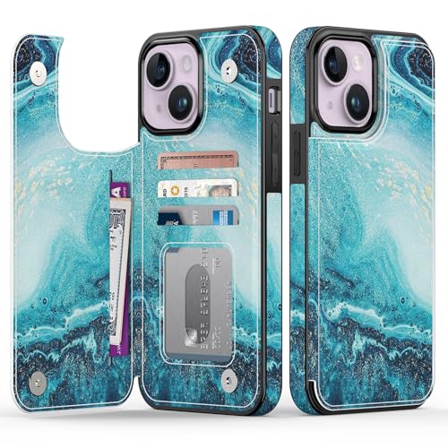 Goodon for iPhone 14 Plus Case Wallet - Flip Folio PU Leather Cover - image 1