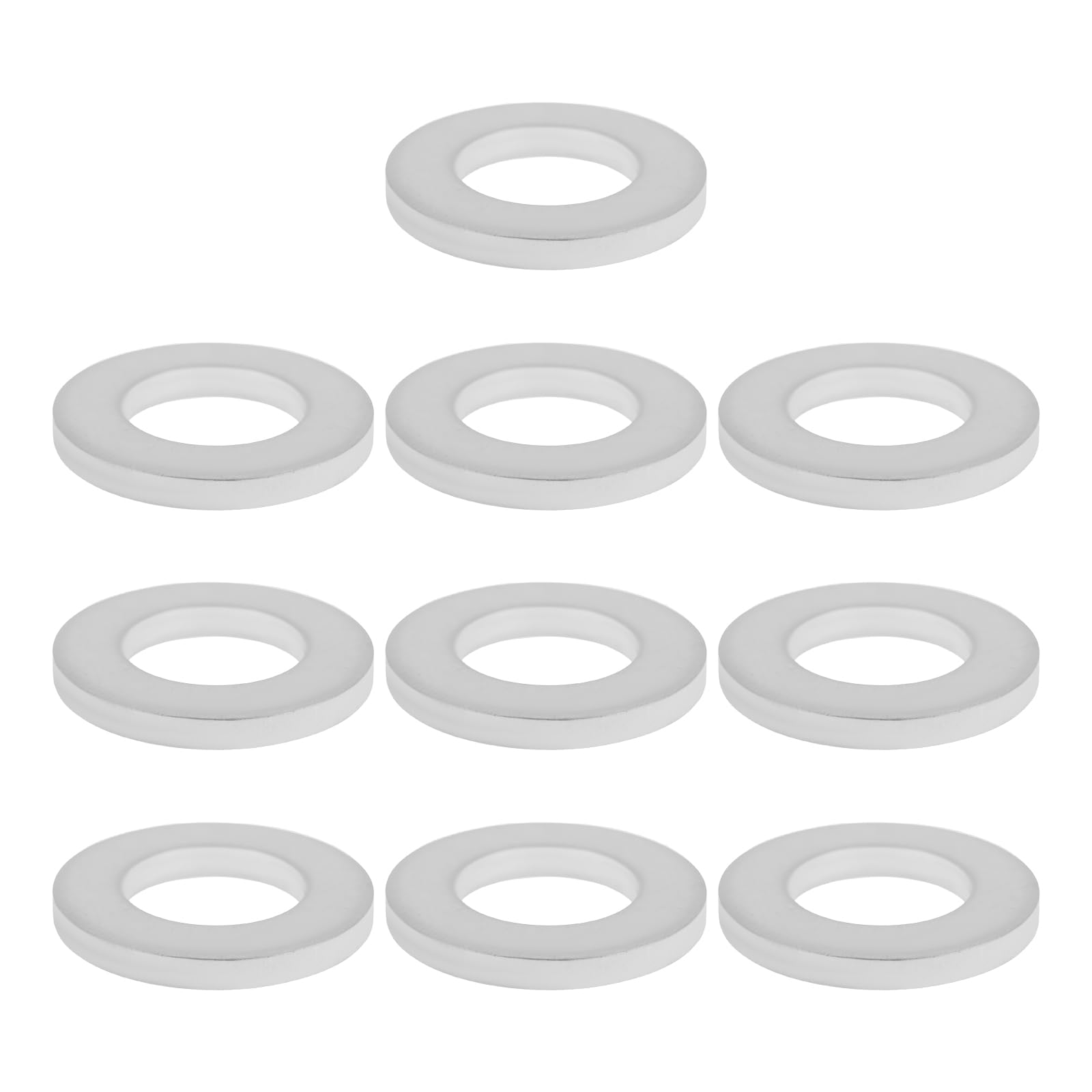 ECSiNG 10 szt. podkładka uszczelniająca 90471-PW7-A00 aluminiowa uszczelka 10 mm x 18 mm x 2 mm kompatybilna z Honda kompatybilna z Acura do czujnika ciśnienia