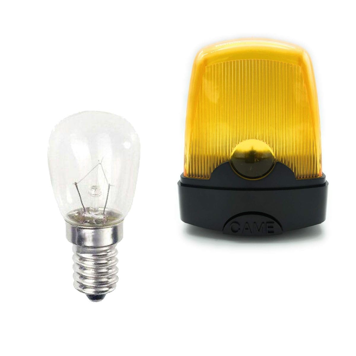 Kit de 2 Ampoules 24V 25W E14 Basse Tension pour Basculants et Portails à LED en Forme Poire