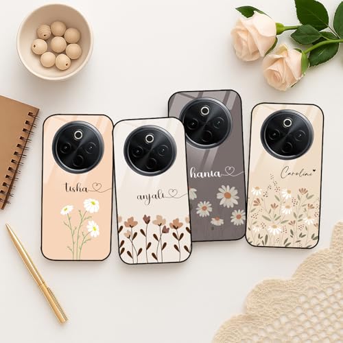 Image of COLORflow Back Cover Compatible with Vivo T4 5G / Y300 Pro 5G / iQOO Z10 5G | Floral Family Customized | Shockproof TPU Bumper with Camera Protection Back Cover