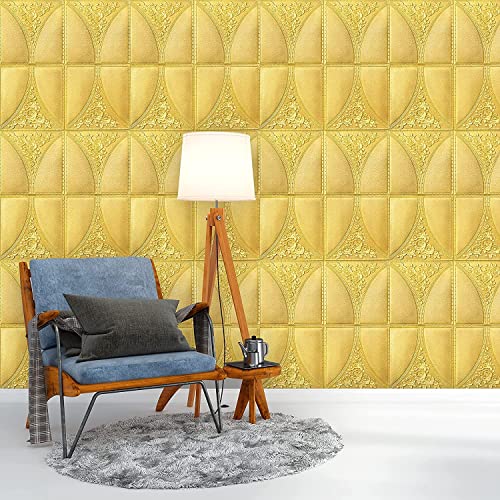 Image of Barebeauty 3D Wall Panel Wallpaper, Self Adhesive PE Foam Brick Sticker, Waterproof Wall Covering for Home Decor, 70 x 70 cm (Pack of 3, 15.81 Sq. Ft. Approx)