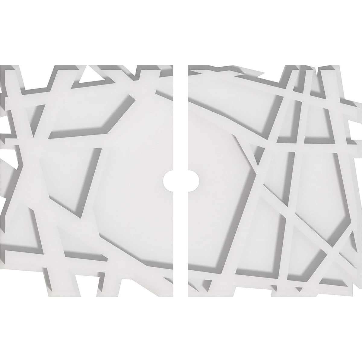 Médaillon de plafond contemporain PVC Ekena Millwork Novo moulure 40cm