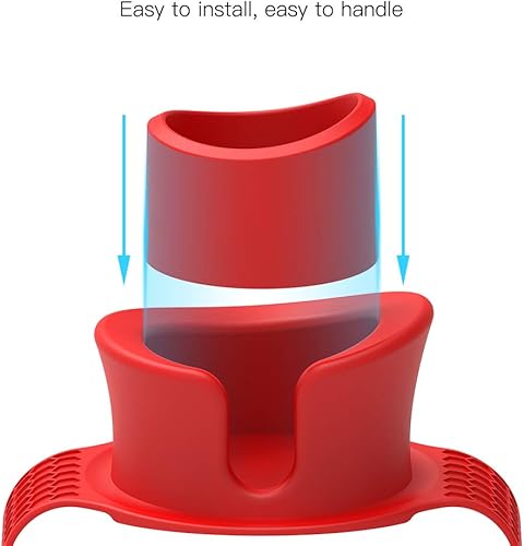 Miniatura 6 de Watruer - Soporte para tazas de sofá, el mejor soporte antiderrames de silicona para tu sofá o sofá, color rojo