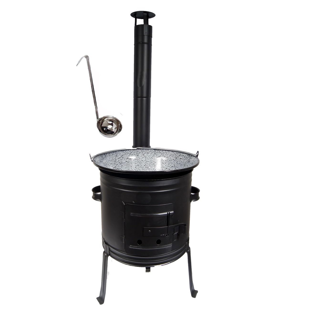 Set Ungarischer Ofen 31 + Gulaschkessel 10 Liter + GRATIS Schöpflöffel Gulaschkanone Suppentopf