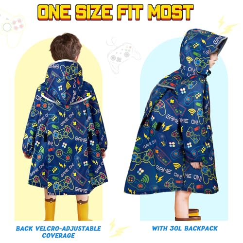 WAWSAM Lightweight Kids Rain Jacket Reusable Toddler Raincoat Waterproof Girls Rain Jacket Durability Boys Girls Rain Coat4