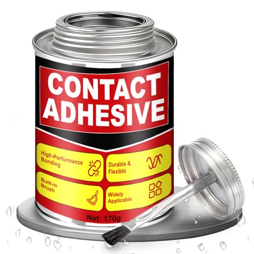 kuailaya 6 oz Contact Cement Adhesive, Contact Cement Glue Strong Instant Bonding Waterproof...