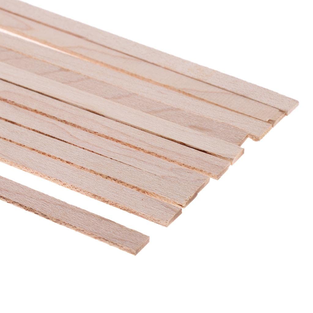 Generic 10 Guitar Body Parts Inlay Binding Purfling Strips, Maple, 520x7x1.5mm