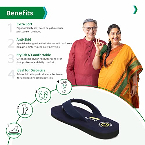 Image of ORTHO JOY Extra Soft Doctor Ortho Slippers for men /Comfortable Slippers for men