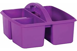 Teacher Created Resources Purple Plastic School Supply Caddy