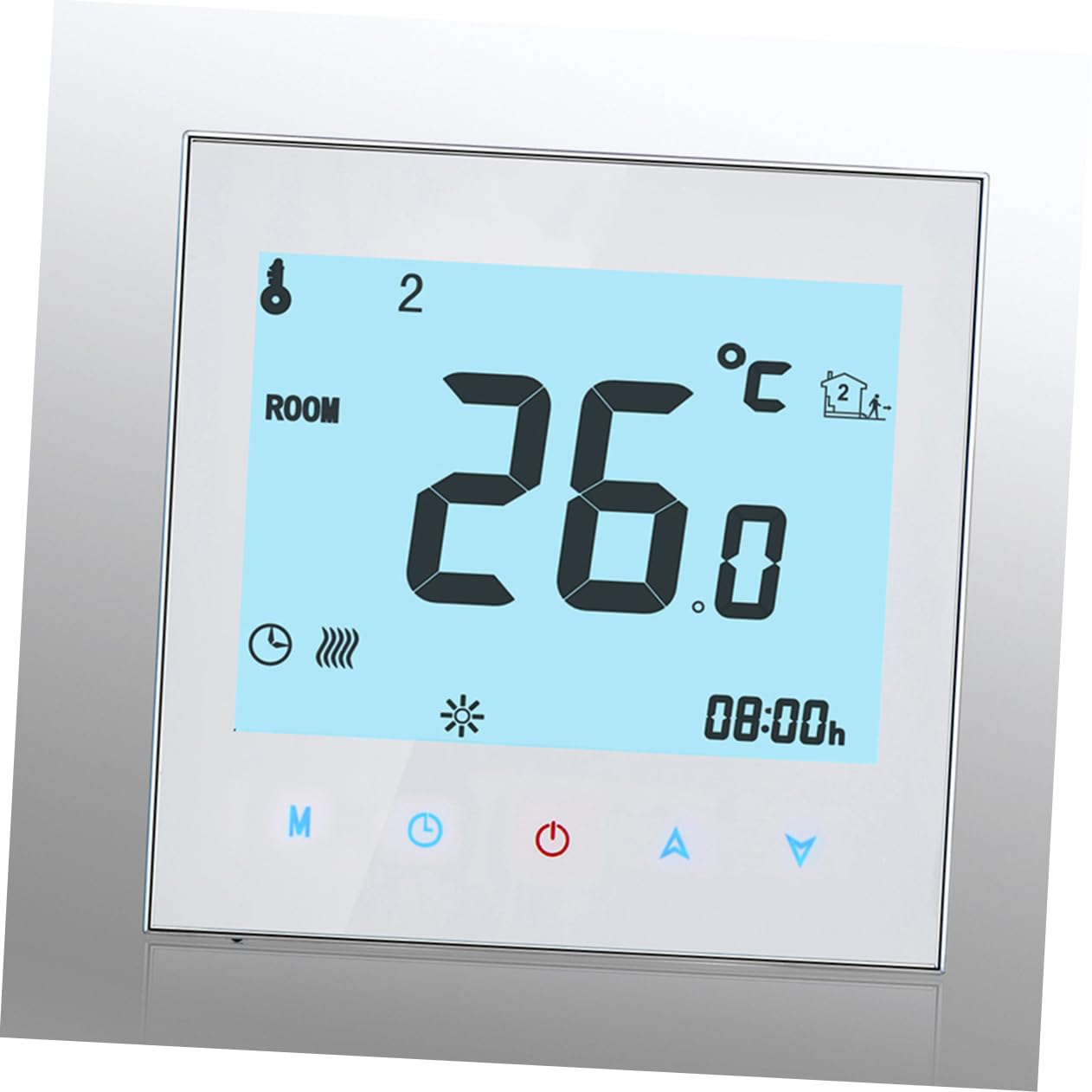 Termostato Digitale Programmabile 3a Bht-1000 per Caldaia | Bianco, Display Lcd Touch Screen, Sensore Ntc Interno ed Esterno, Confezione 1 Pezzo