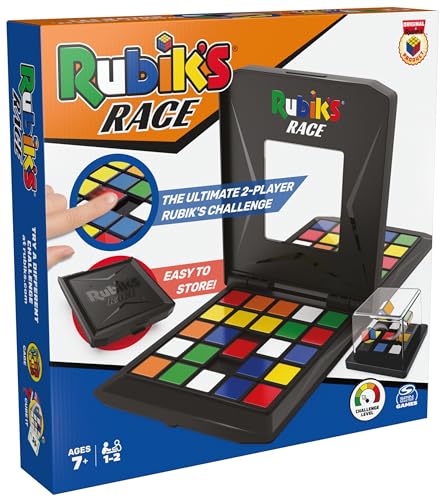 Rubiks Race Classic Fast-Paced Strategy Sequence Board Game Ultimate Face to Face Two-Player Game