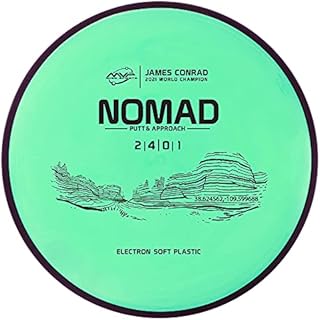 MVP Disc Sports Electron Nomad (Soft) James Conrad Edition Disc Golf Putter (170-175g / Colors May Vary)