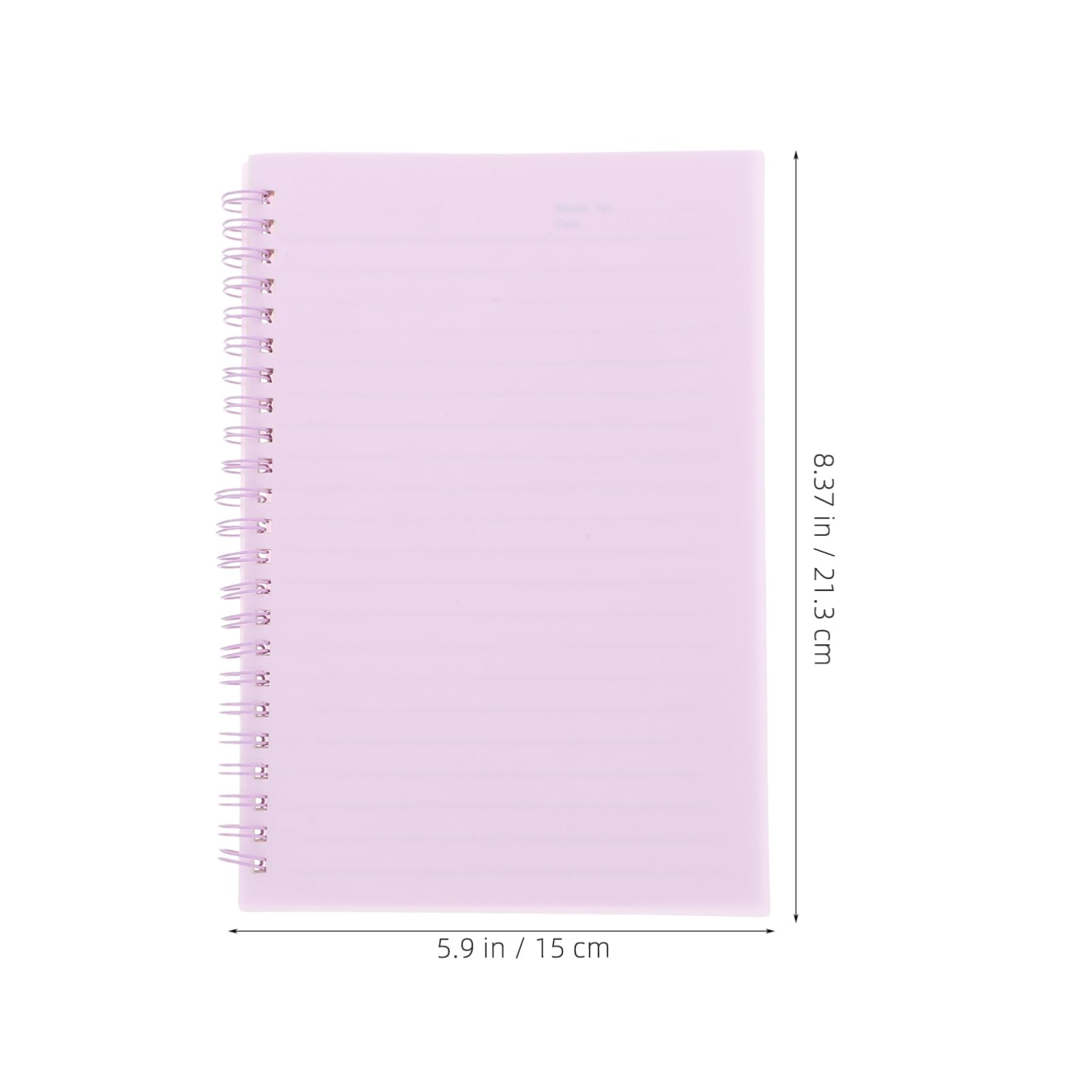 Spiralnotizbuch A5 Kariert 5 Stück 80 Seiten Liniertes Papier Spiralbindung Robustes Cover für Schule und Büro