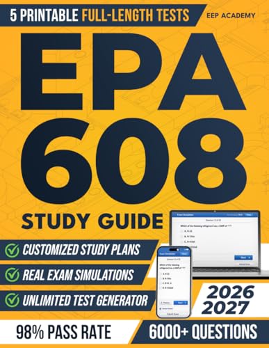 EPA 608 Study Guide: Ace the Exam with Flying Colors and Secure Your HVACR Career | Master Your Test...
