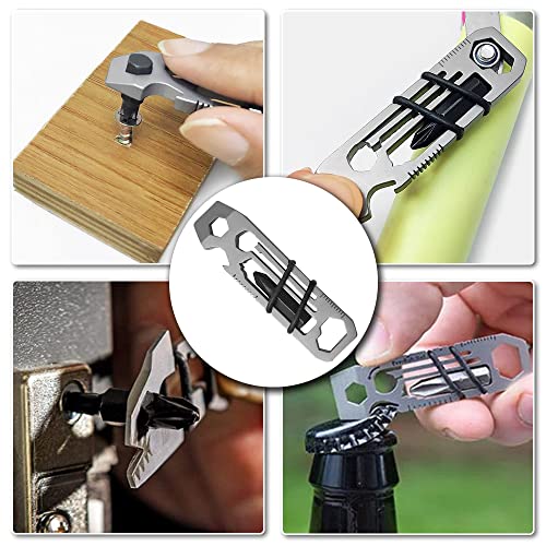 2 Pcs 6 In 1 Multitool Bottle Openers Stainless Steel Corkscrews Outdoor Survival Universal Tools With Screwdriver For Camping #TOP7