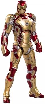 190642 Medium Motion Toy Marvel 1/10 Total Height Approx. 7.1 inches 180 mm Scale IRON MAN Iron Man MK42 Action Figure, Complete Product, Small, Black, DK24-31256565656