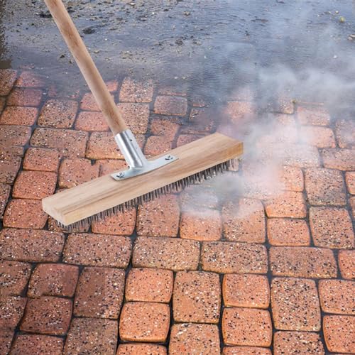 Bodendrahtbesen, Edelstahl-Drahtbesen, einfache Installation, robuste Borstenbesen, steife Borsten, Bodenbürste für die Reinigung von Grill, Kamin und Schornstein – Bild 6
