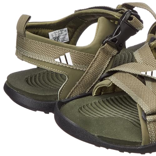 Image of Adidas Men NU GLADI M Synthetic Outdoor Sandal CBLACK /DOVGRY /BLIBLU | HPW45