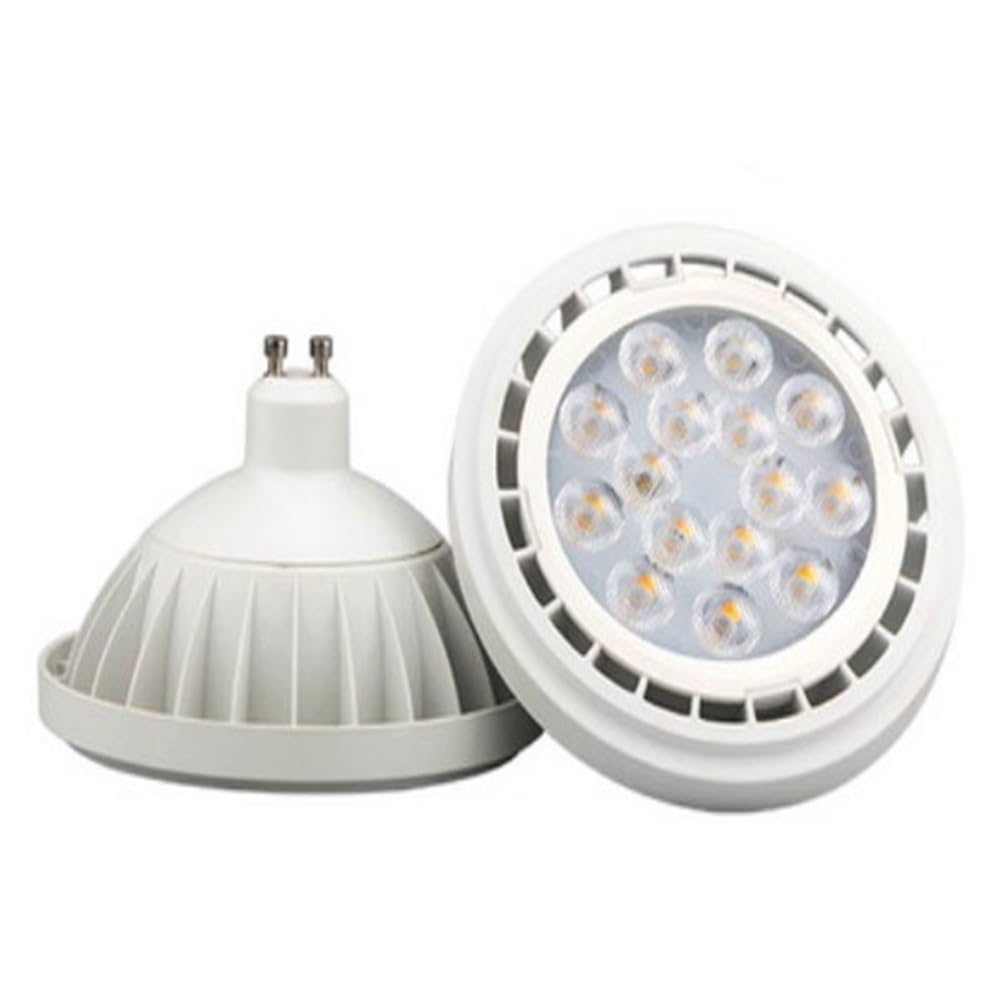 YSJX luces de amplio voltaje, Paquete de 6 focos LED AR111 3030SMD 15 W CA 85-265 V G53/GU10 LED Bean Gall Light, Bombillas para el hogar(Neutral White,GU10 85-265V 15W)
