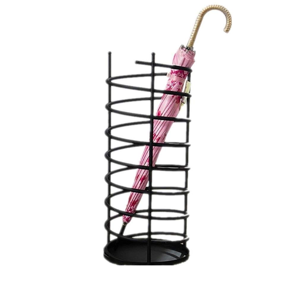 Porte-Parapluie Grand Seau de Rangement Noir contre les Sols Mouillés
