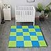 Weizzer Toys 58" Inch Baby Play Mat Foldable Play Padded Play Yard for Babies and Toddlers Mat Tummy Time Activity Mat Memory Foam Soft Cushioned Play Mat Nap Mat (58 x 58, Green/Blue)