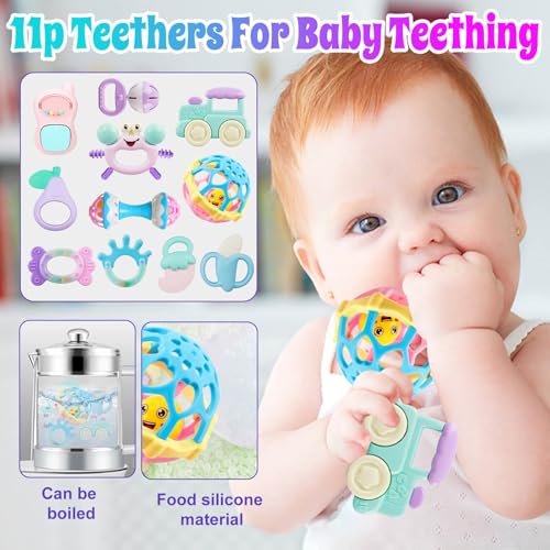 baby rattles 0-6 months baby toys rattles for babies 6-12 months infant toys 0-3 months newborn toys teething toys 3-6 months - baby rattle socks baby gifts for boy girl