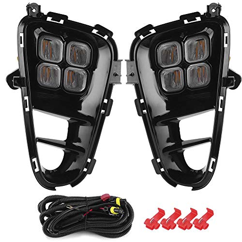 Gorgeri Daytime Running Light DC12V 6000-6700K LED Daytime Running Light DRL Fit for Kia PICANTO 18-20