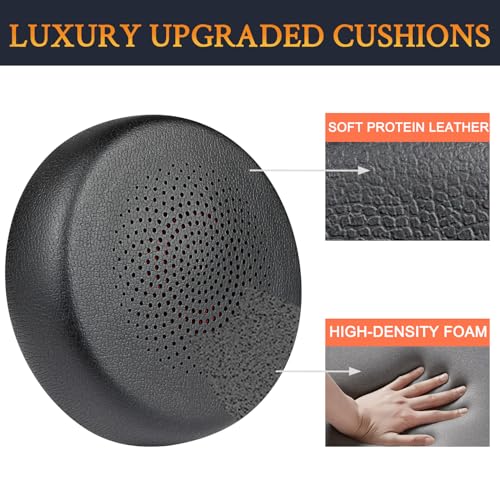 Almohadillas para auriculares SOULWIT para Yealink BH70/WH64 con 4 cubiertas de espuma para micrófono miniatura 3