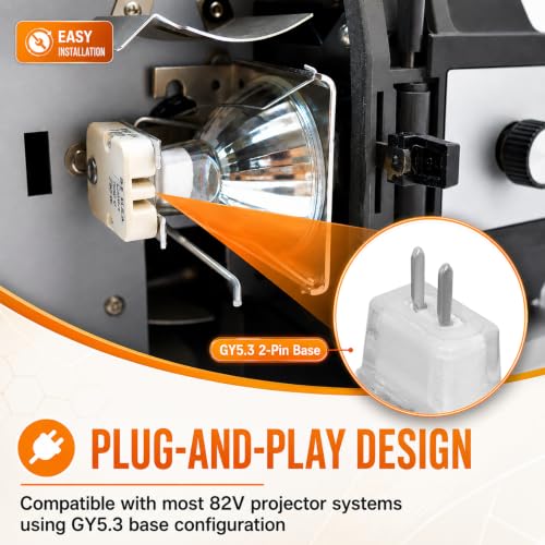 Image of EN-X Projector Bulbs 2 Pack, 82V 360W MR16 GY5.3 Compatible with Apollo