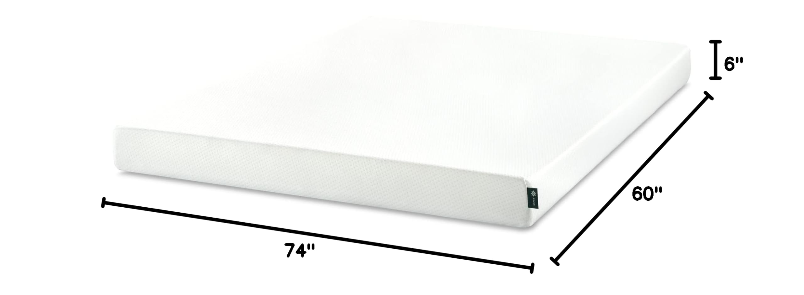 Zinus 10 Inch Queen Green Tea Memory Foam Mattress [New Version], Fiberglass Free, Medium Firm Feel, Zoned Pressure Relief, Certified Safe Foams & Fabric, Mattress in A Box — view 12