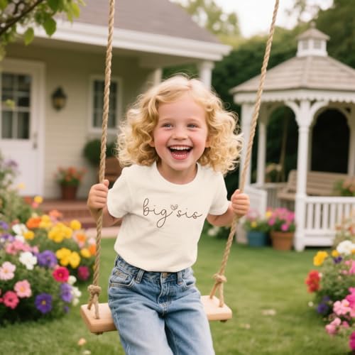 Big Sister Shirts for Girls Promoted to Big Sister T-Shirt Sis Announcement Tee Tops2