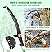 26FT Pole Pruning Saw for Tree Trimming, Adjustable Manual Pole Saw Trimmer with 8 Fiberglass Handles with Carry Bag and Sturdy Pole, Garden Tools for Palm Oak High Branches