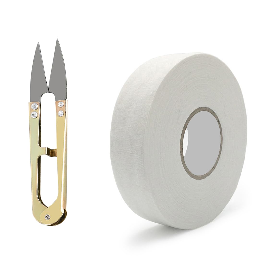 Cinta de Hockey Adhesiva para Deportes: Raqueta de Tenis, Cuerda de Esquí, Caña de Pescar - 25M*2.5cm, Incluye 1 Tijera