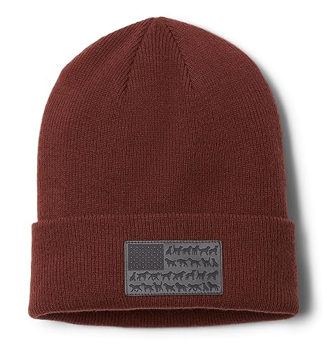 Columbia Unisex PHG Game Flag Cuffed Beanie, Red Rocks, One Size - image 1