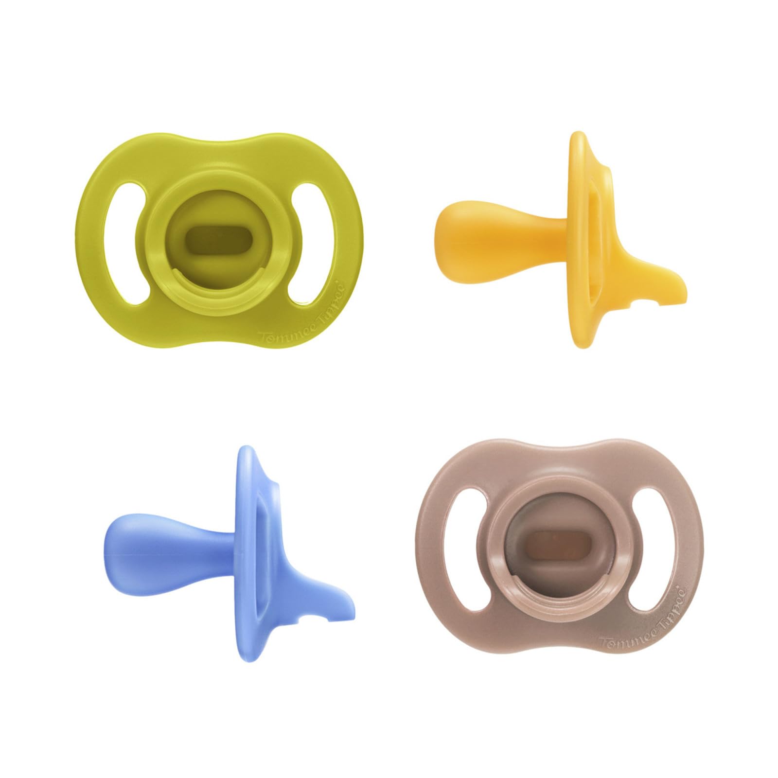 Tommee Tippee Ultraleichter StayPut Schnuller, 6-18m, 4er-Pack, einteiliges Silikondesign