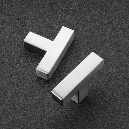 Image of Ravinte 14 Pack 2 inch Length Square Cabinet Pulls Brushed Nickel Stainless Steel Kitchen Drawer Pulls Cabinet Handles Cupboard Handles