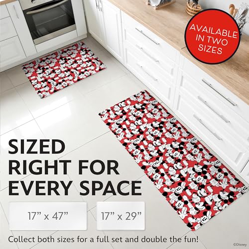 Image of Disney Mickey Anti-Fatigue Kitchen Mats for Floor, 17x47, Non-Slip