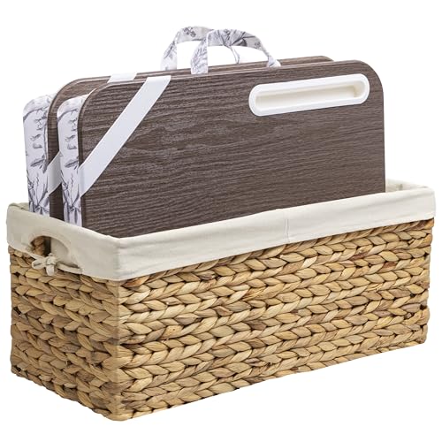 Image of LAPGEAR Designer Lap Desk - Hummingbird Toile, 2-Pack with Storage Basket