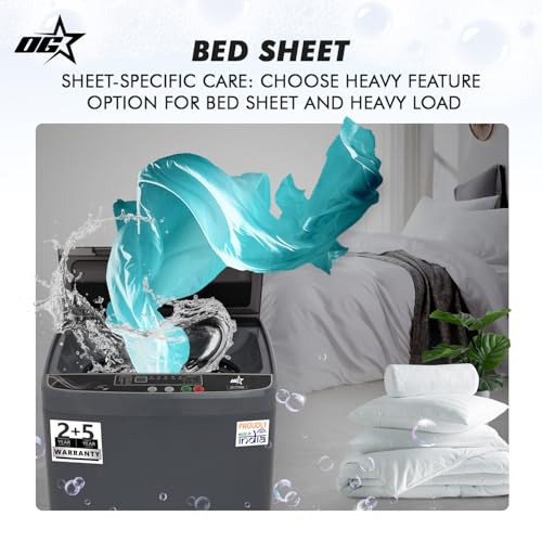 Image of OG Star Smart Choice 7.5 Kg Fully Automatic Top Load Washing Machine | 840 RPM Motor | Multiple Wash Modes | Air Dry | Diamond Drum | Smart Water Level | Powerful Performance