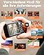 Rollei Powerflex Compact Digitalkamera, 64MP 5K Fotoapparat mit Dual-Kamera 5X Digitalzoom AutoFocus Fotokamera mit 2,8“ Touch-Display Tragbar Kompaktkamera Schwarz, Digital-Kamera-Fotoapparat-Camera