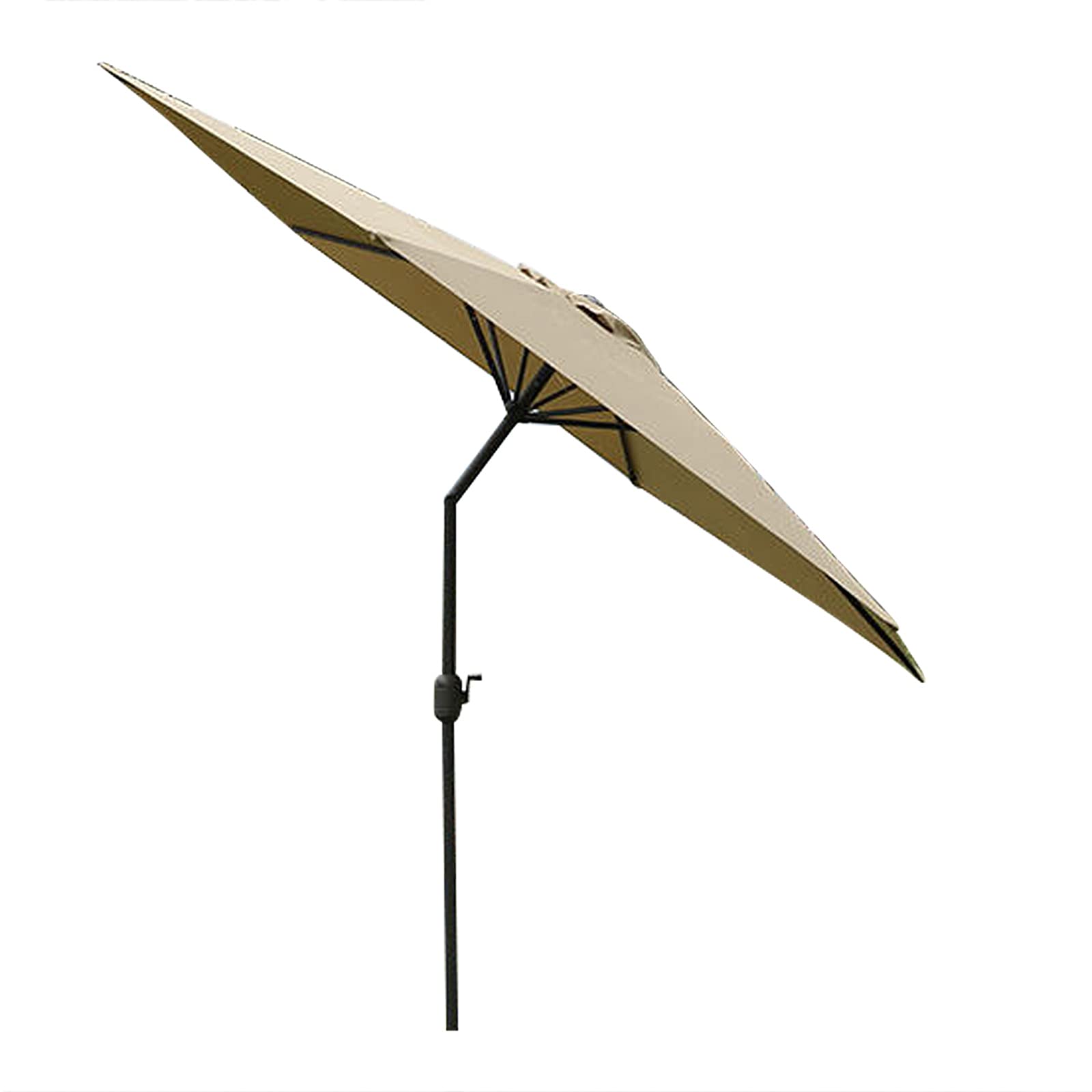 WDSOPK 9ft /2.7m Patio Tilting Garden Umbrella Outdoor Table Parasol with Tilt Crank Handle Protection - Multiple Colour
