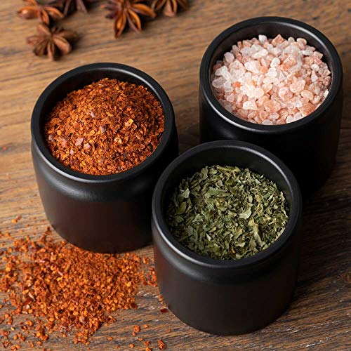 Gewürzdosen Set aus Keramik mit Korken für 150ml Inhalt