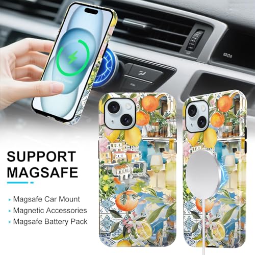 Coque iPhone 15 antichoc avec anneau MagSafe intégré et dos PC rigide - 5