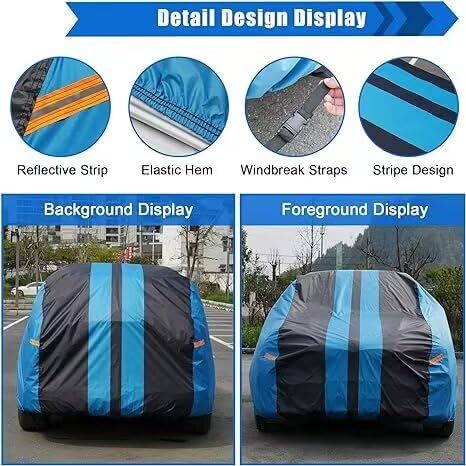 Image of Kaugung Car Cover Custom Fit Chevy Chevrolet Malibu（2016-2025） Waterproof All Weather for Automobiles，Full Exterior Cover for Lightweight Resistant Outdoor Sun UV Rain Dust Snow Wind Protection.