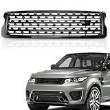 PartsFlow Front Upper Grill Grille Glossy Black Compatible With 2013-2017 Land Rover Range Rover LR052715