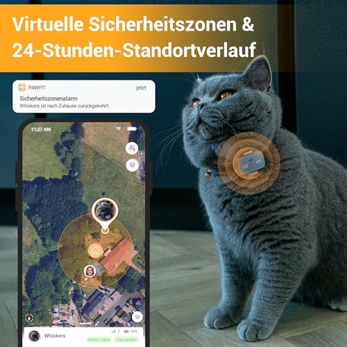 Pawfit Lite für Katzen 4G GPS-Tracker | Ultrakompakt
