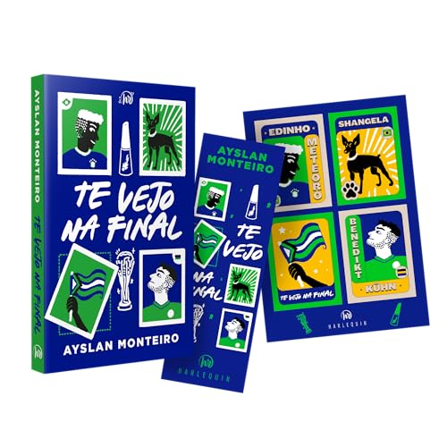 Te vejo na final + Cartela de adesivos e Marcador de página