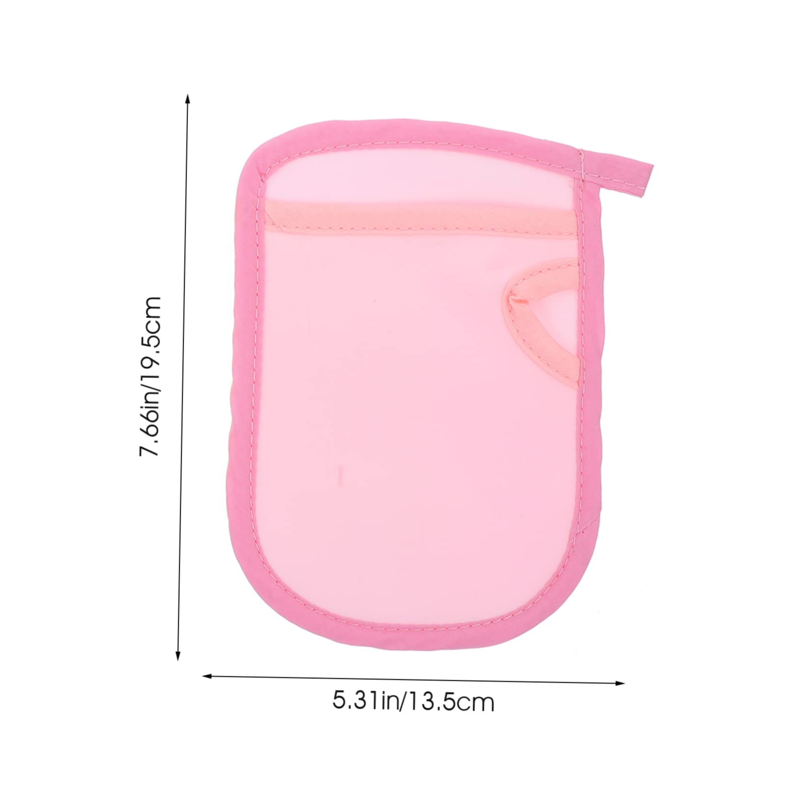 Holibanna 2Pcs Creative Cartoon Mitts Washcloths Soft PVA Scrubbers for Comfortable Deep Cleaning Adorable Pink and Yellow Towels Bath Tools