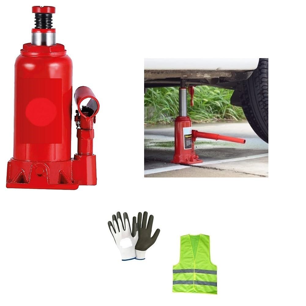 COMPATIBILE CON GIOTTILINE CRIC A BOTTIGLIA DA 3 TONNELLATE CON MARTINETTO CRIC PER AUTO PER SOLLEVAMENTO GOMME PNEUMATICI CRICCO IDRAULICO ALTEZZA DA 17 A 33CM